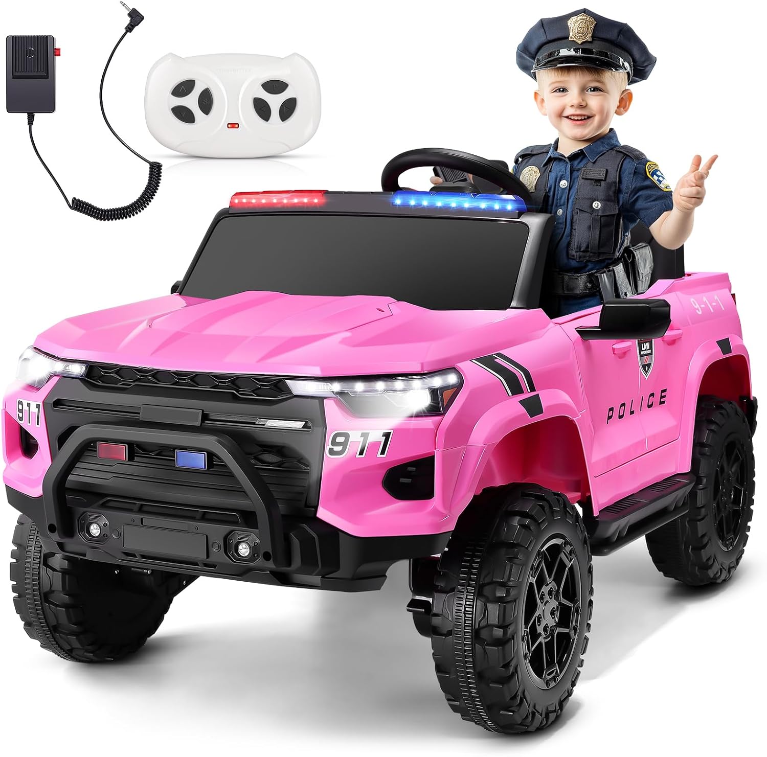 Hikole 24V 2 Seater Ride On Police Car