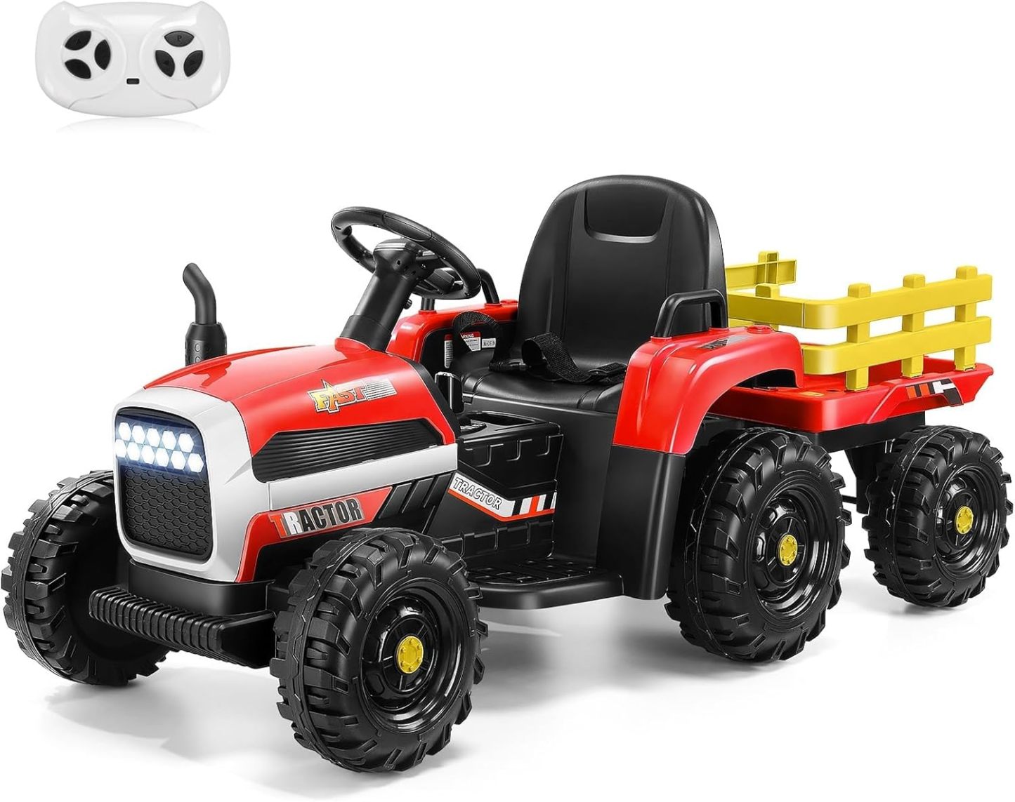 Hikole Toddler Ride on Tractor with Trailer