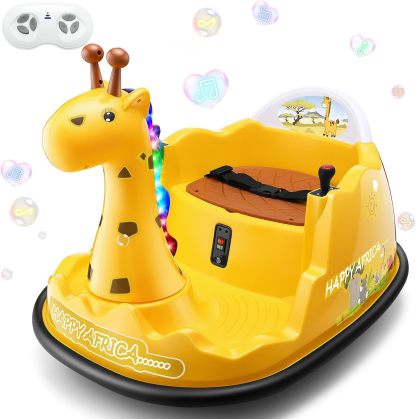 Hikole 12V Baby Bumper Car for Kids 2-5, Toddler Ride on Car with Parent Remote