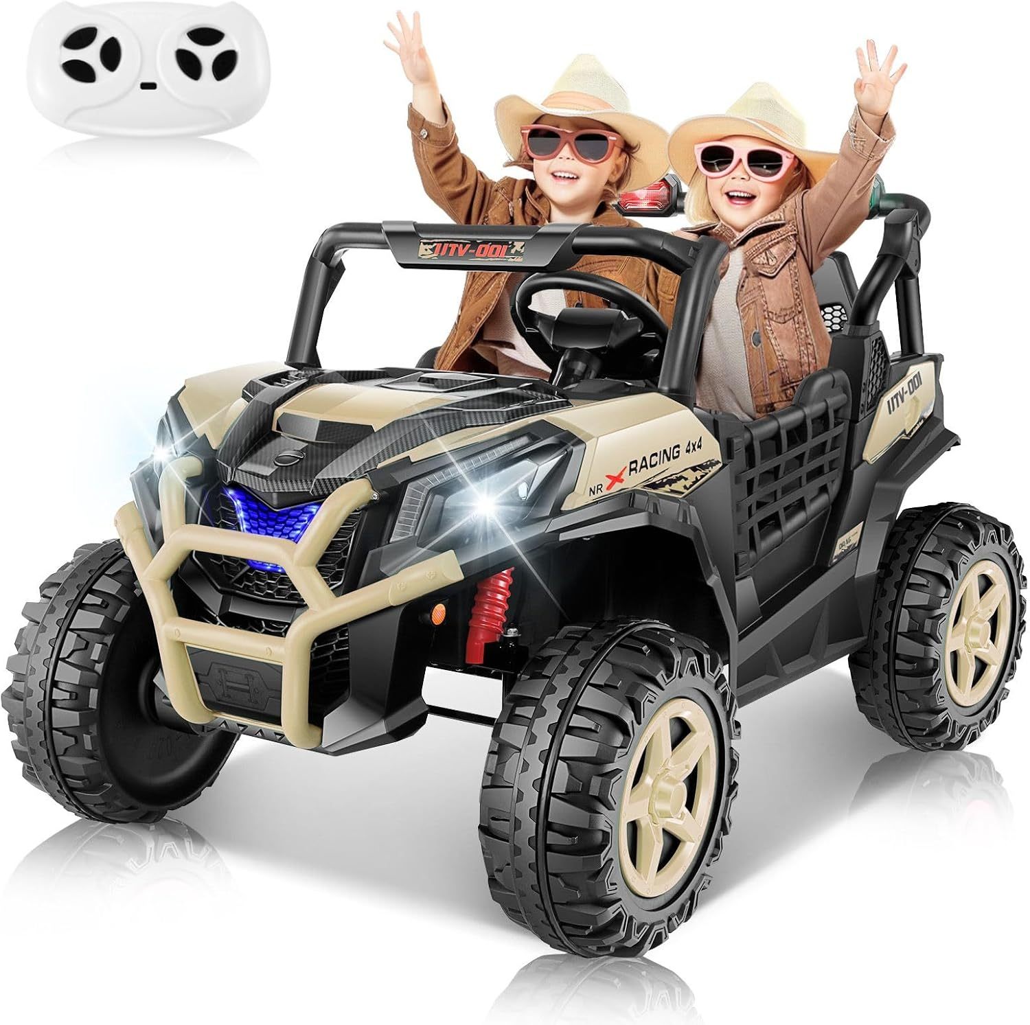 Hikole Two Seater Ride on Cars for Kids