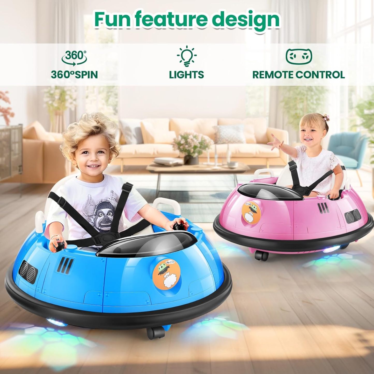 Hikole Electric Bumper Car for Kids