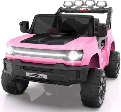 Hikole 2 Seater 24V Ride on Toys for Kids, Power Wheels with Remote Control