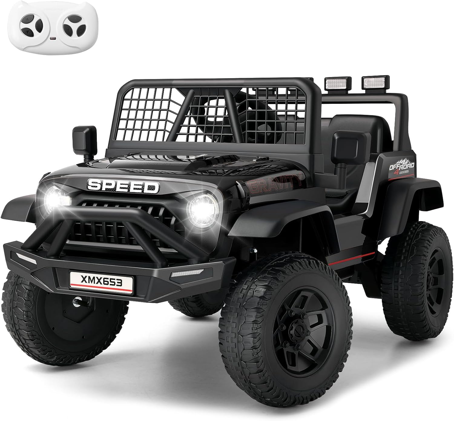 Hikole 24V Ride on Car with Remote Control, Power Car Wheels for Kids