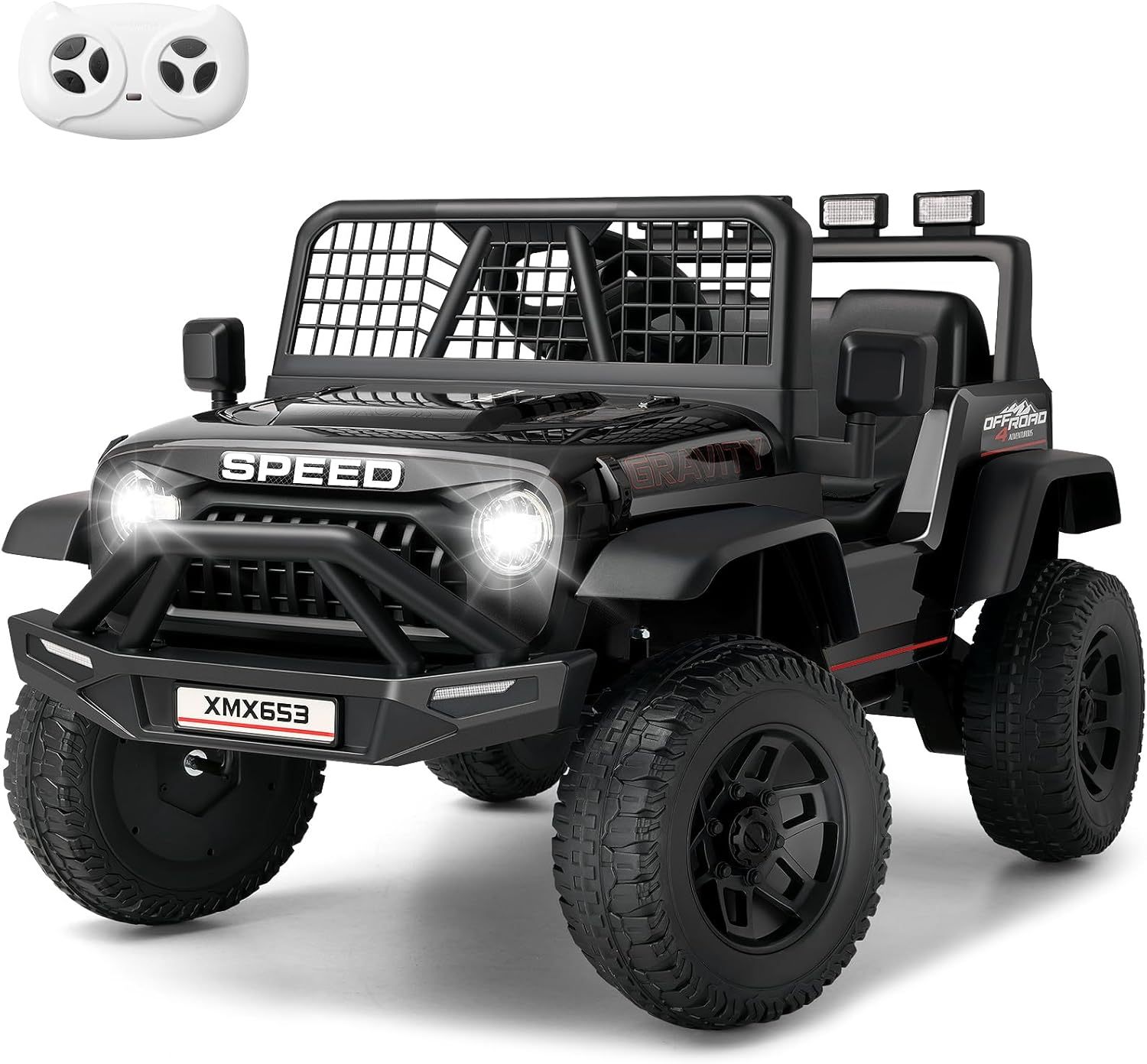 Hikole 24V Ride on Car with Remote Control, Power Car Wheels for Kids