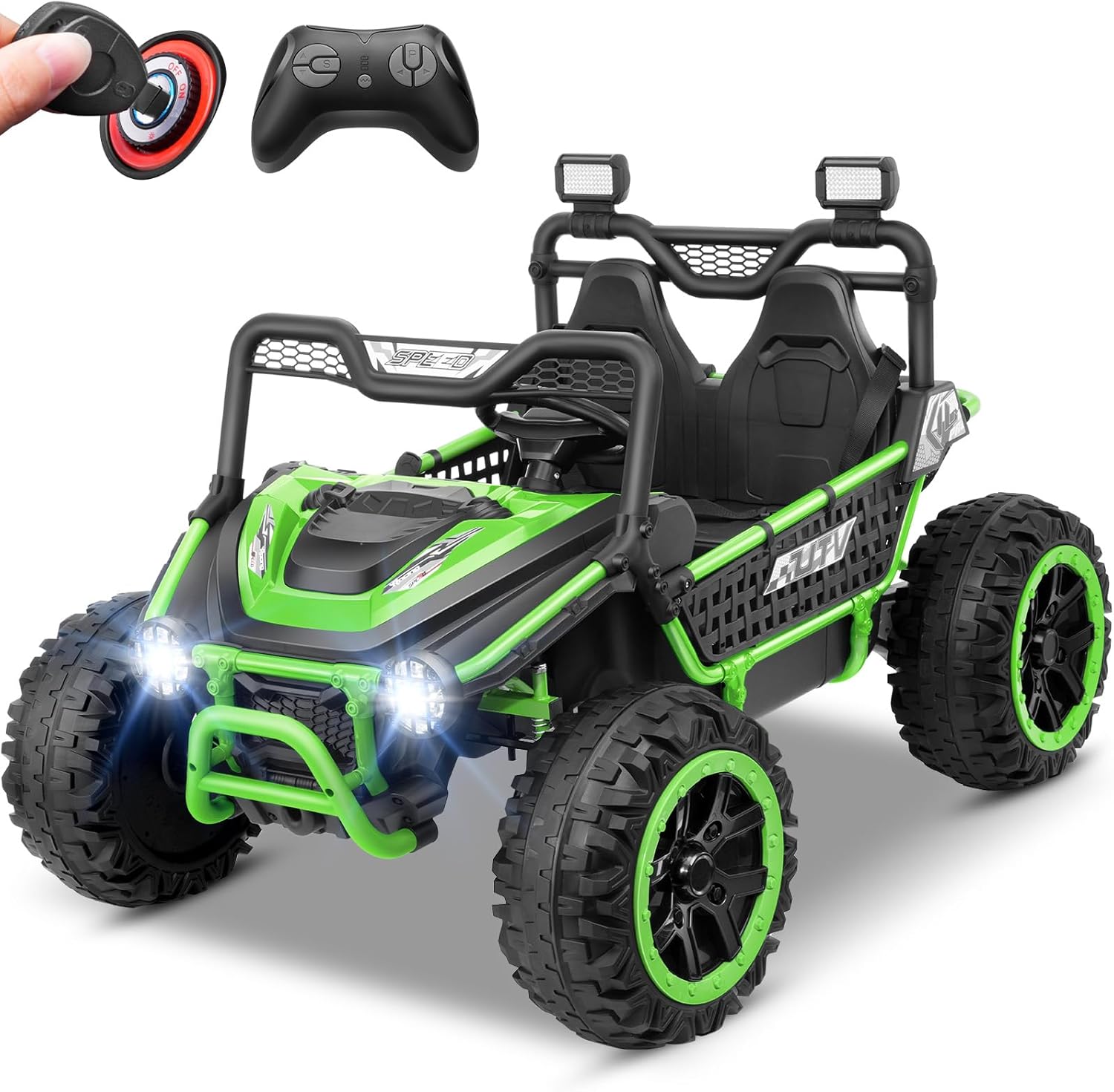 Hikole 2 Seater 24V Ride On Toys for Big Kids