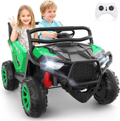 Hikole 2 Seater 24V Ride on Car, UTV for Kids, Power Wheels with Remote Control
