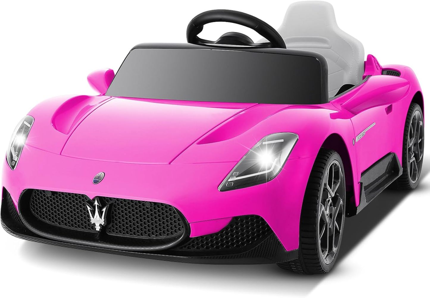 Hikole 12V Kids Ride on Car, Battery Powered Electric Car for Boy Girl-Hikole