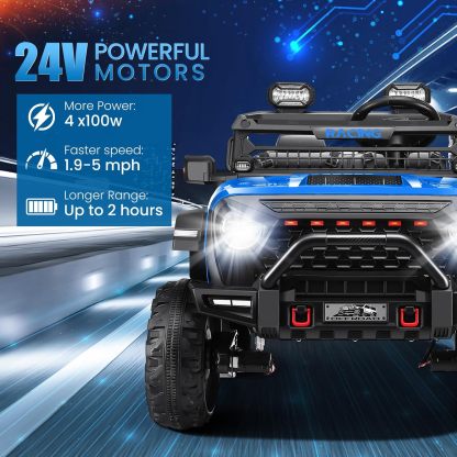 Hikole 24V 9AH Ride on Toys Jeeps for Big Kids