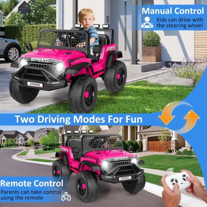 Hikole 24V Ride on Car with Remote Control, Power Car Wheels for Kids
