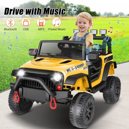 Hikole Battery Operated Car for Kids with Parent Remote Control-Hikole