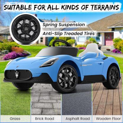 Hikole 12V Kids Ride on Car, Battery Powered Electric Car for Boy Girl-Hikole