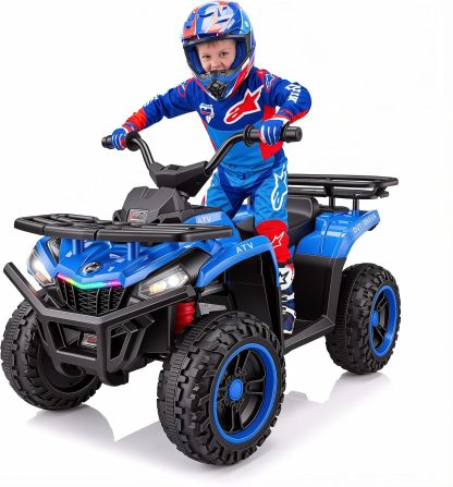 Hikole 24V ATV 4 Wheeler for Kids 3-6,Electric Ride Quad