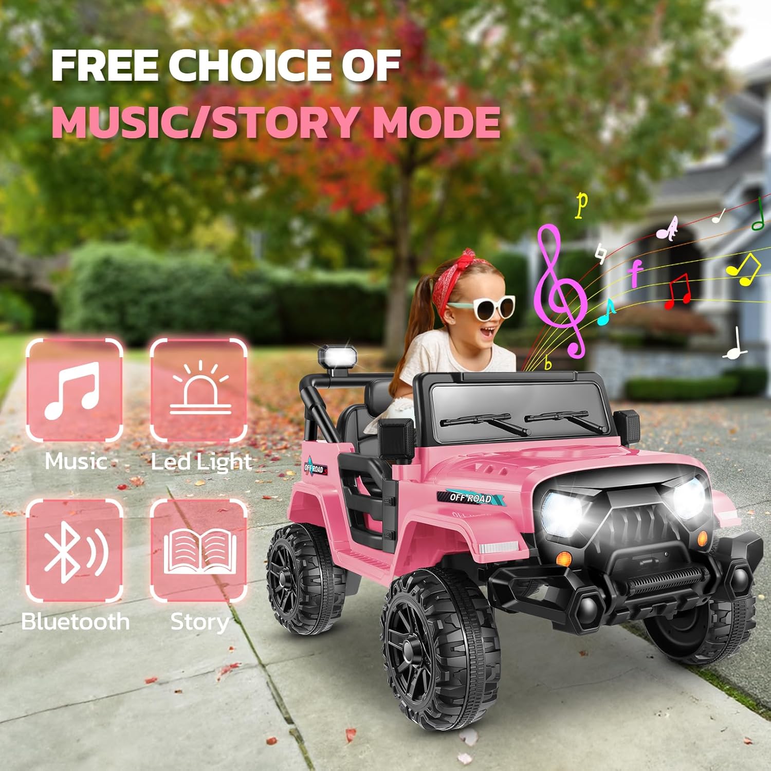 Hikole Battery Powered Cars for Kids