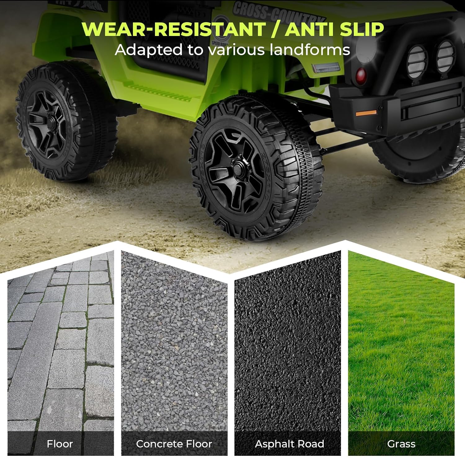 Hikole Kids Electric Car with Remote Control,12V Battery Powered Car w/Parent Remote Control