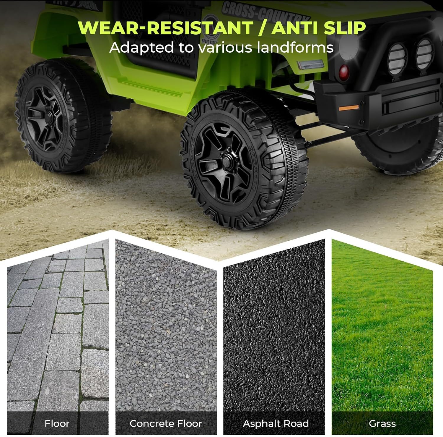 Hikole Kids Electric Car with Remote Control,12V Battery Powered Car w/Parent Remote Control