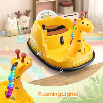 Hikole 12V Baby Bumper Car for Kids 2-5, Toddler Ride on Car with Parent Remote