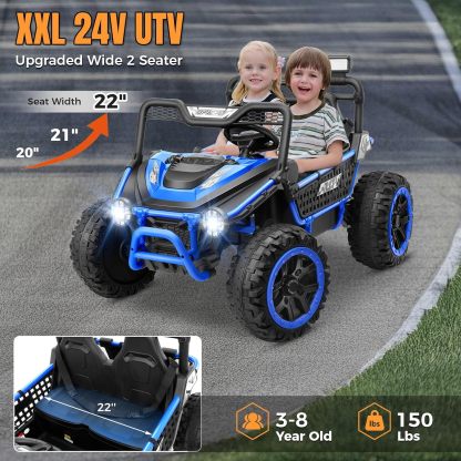 Hikole 2 Seater 24V Ride On Toys for Big Kids