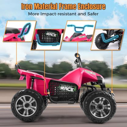 Hikole Kids ATV 4 Wheeler, 24V 2 Seater XXL, Ride on Electric Quad Four Wheelers