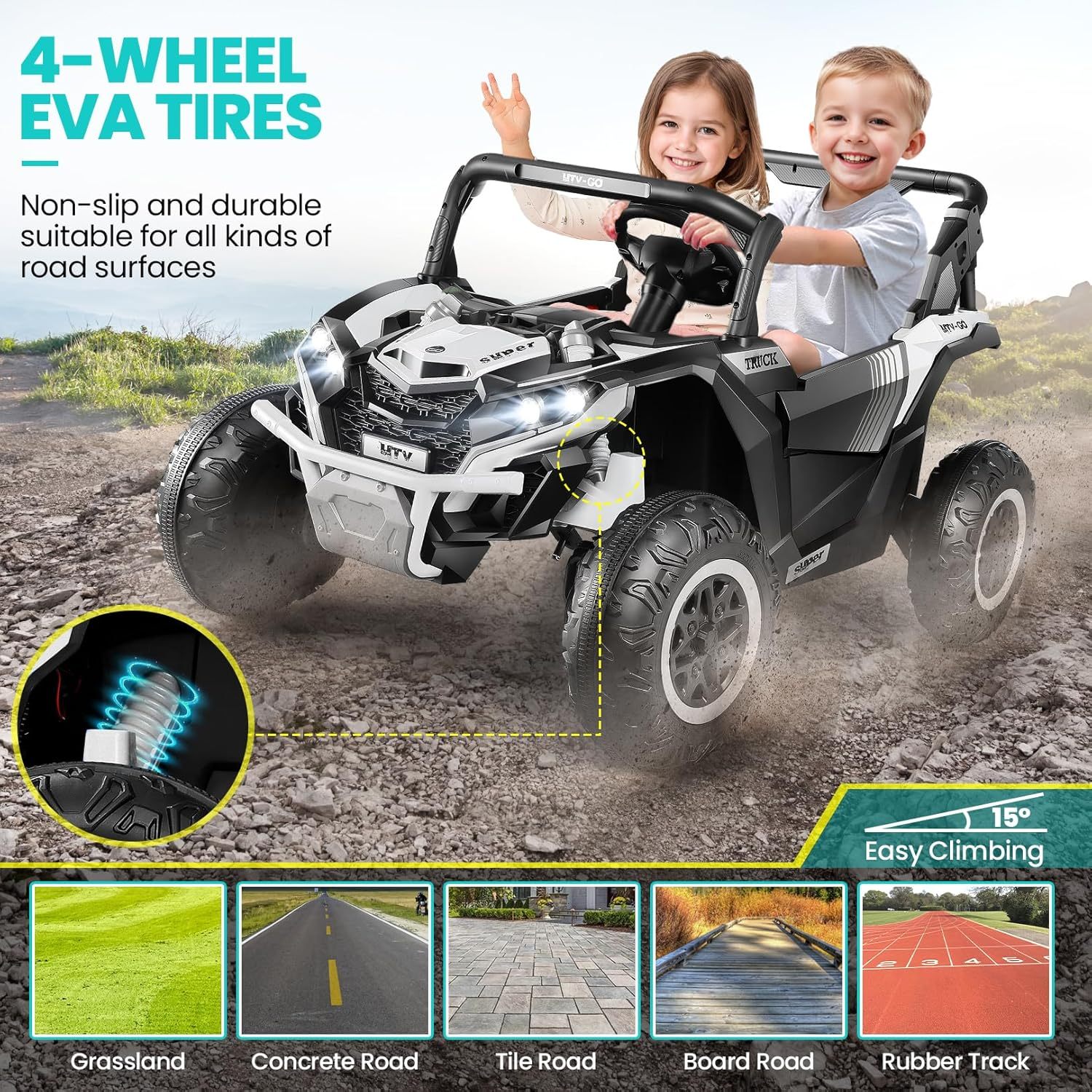 Hikole 24V Ride On Toys for Big Kids