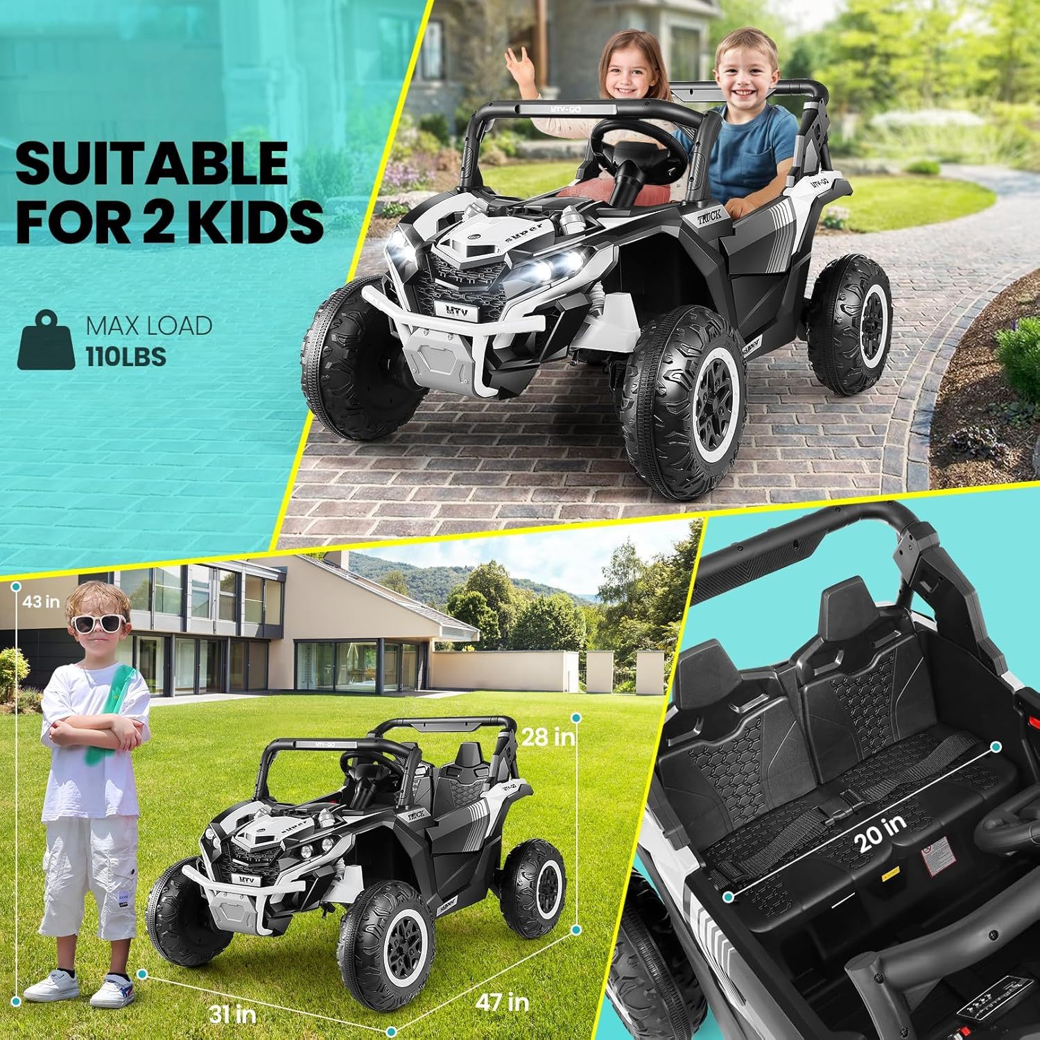 Hikole 24V Ride On Toys for Big Kids