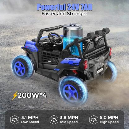 Hikole Two Seater Ride on Cars for Kids