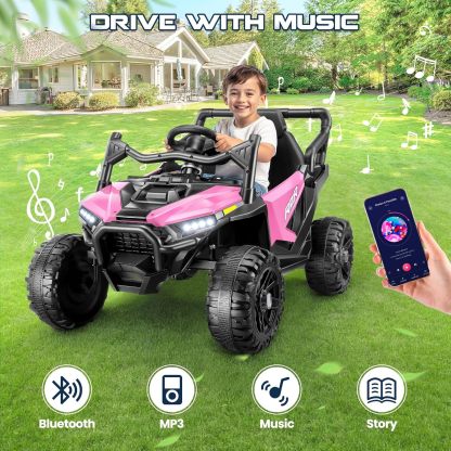 Hikole 24V Kids UTV Electric Ride on Car with Remote Control
