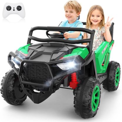 Hikole 2 Seater 24V Ride on Car, UTV for Kids, Power Wheels with Remote Control