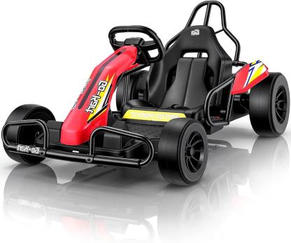 Hikole 24V Electric Drift Go Kart for Kids Ages 6-12-14