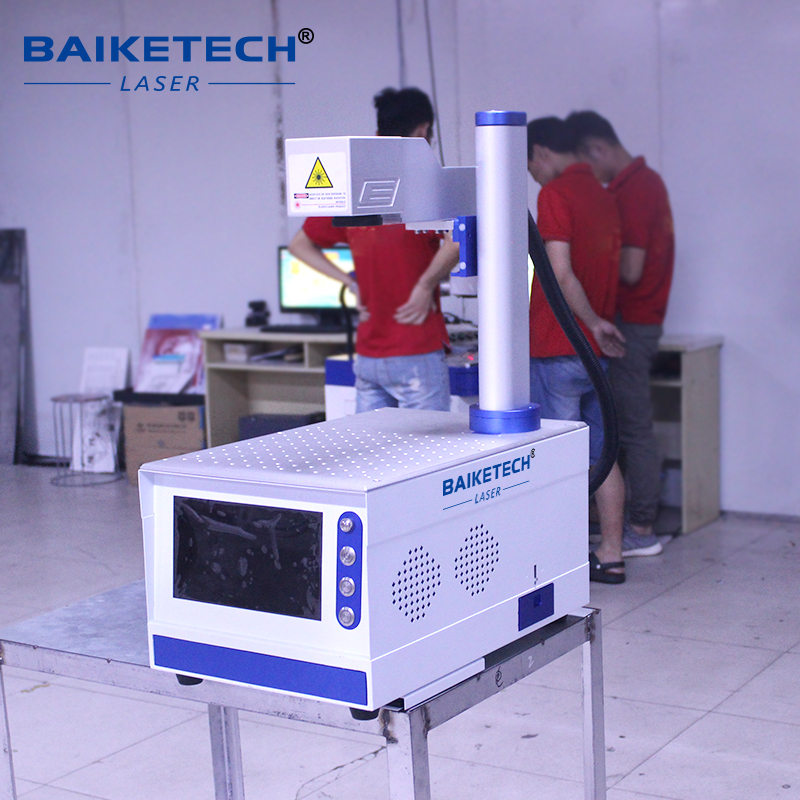 TH-450S【FOB】All-in-One Screen Fiber Laser Marking Machine 20W 30W Integrated Touch Screen Portable Laser Engraver for Metal Small Batch On-Site Marking
