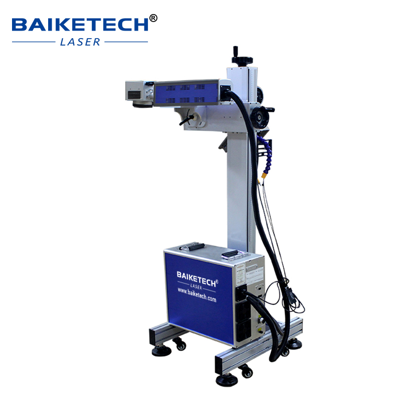 TH-700CM【FOB】Flying-type CO2 Laser Marking Machine Nonmetal Laser Engraver for Wood Leather Plastic Assembly Line Online Marking