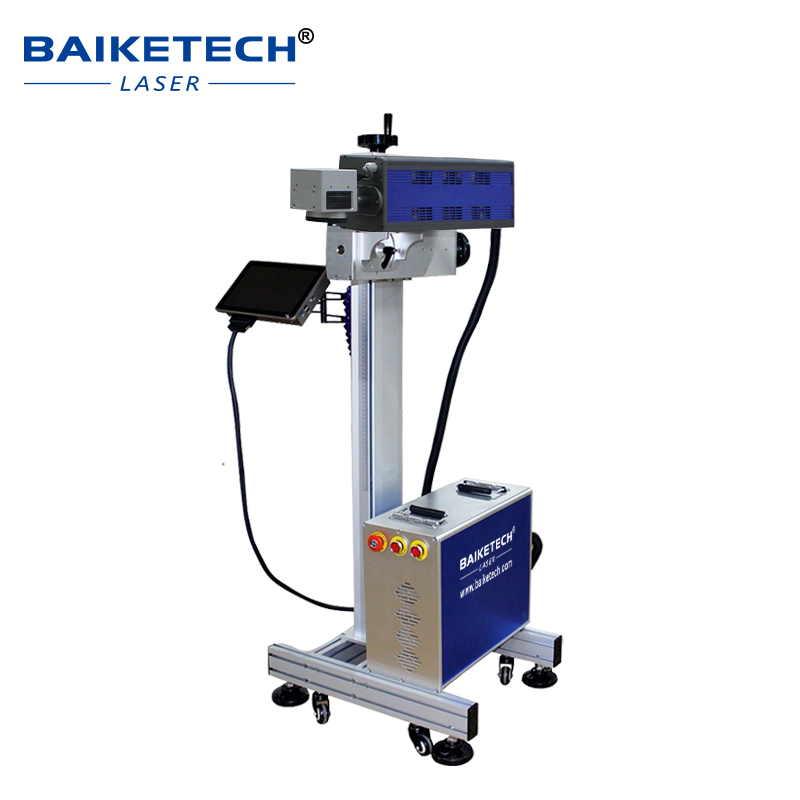 TH-700CM【FOB】Flying-type CO2 Laser Marking Machine Nonmetal Laser Engraver for Wood Leather Plastic Assembly Line Online Marking