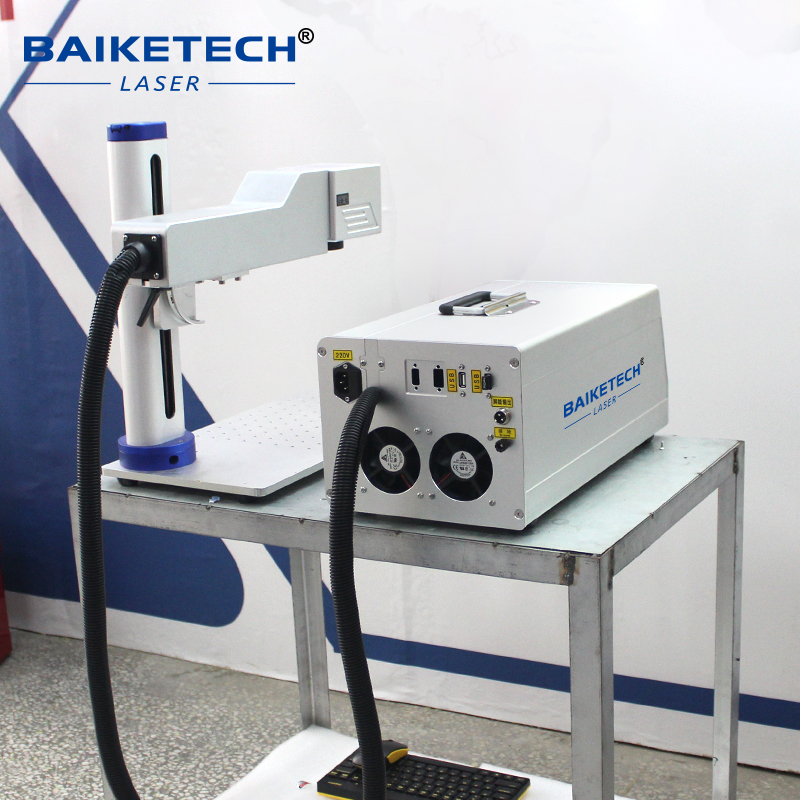 TH-450Pro【FOB】Split Type Fiber Laser Marking Machine Standalone Offline Operation Separate Main Unit Marking Head for Assembly Line Batch Metal Engraving