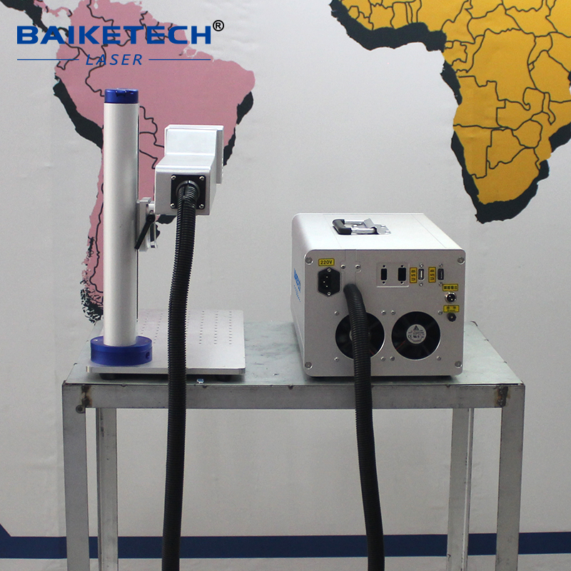 TH-450Pro【FOB】Split Type Fiber Laser Marking Machine Standalone Offline Operation Separate Main Unit Marking Head for Assembly Line Batch Metal Engraving