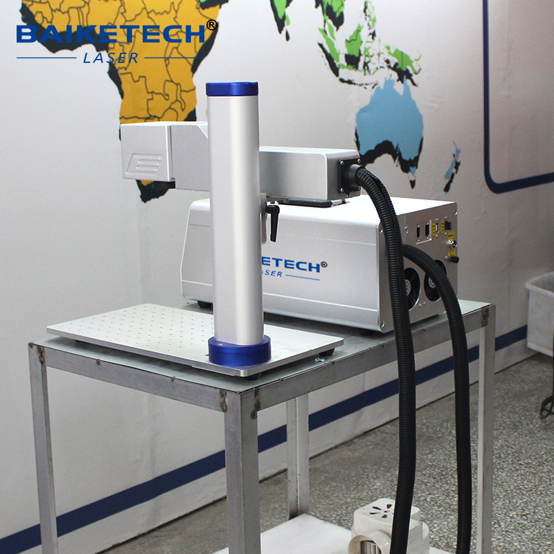 TH-450Pro【FOB】Split Type Fiber Laser Marking Machine Standalone Offline Operation Separate Main Unit Marking Head for Assembly Line Batch Metal Engraving