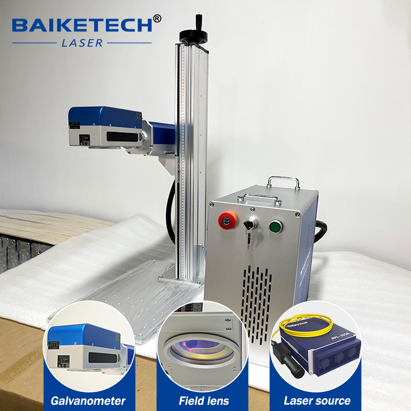 FM-400MAX【FOB】3D Dynamic Focus Fiber Laser Marking Machine Air Cooled Metal Deep Engraving Equipment for Curved Inclined Cylindrical Surface Permanent Laser Etching