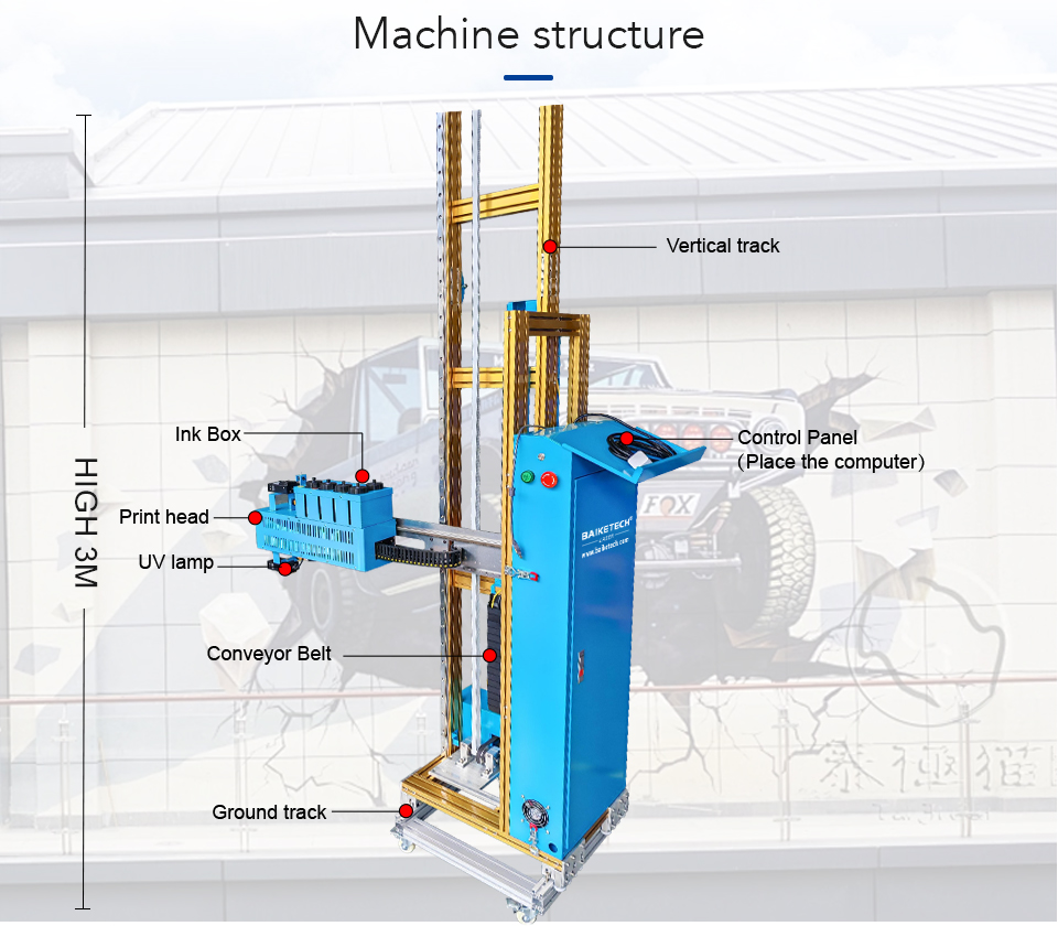 TH-UP700XQ【FOB】Portable White Wall Decoration Wall Printing Machine Epson DX7 Nozzle