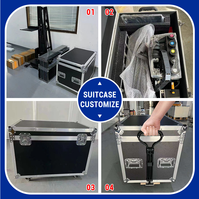 TH-UP200S【FOB】Rail Wall Printer with CMYKW UV Ink for wall printing