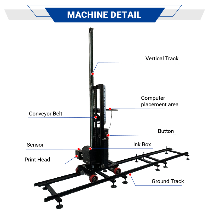 TH-UP200LX【FOB】Portable 3D Inkjet Wall Printer with UV Ink for HD Image Display 