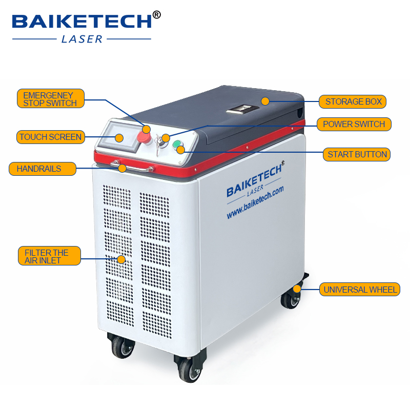 TH-FLC500S JPT 1.5mJ【FOB】Single-mode MOPA Pulse Fiber Laser Cleaning Machine Cabinet Air Cooling