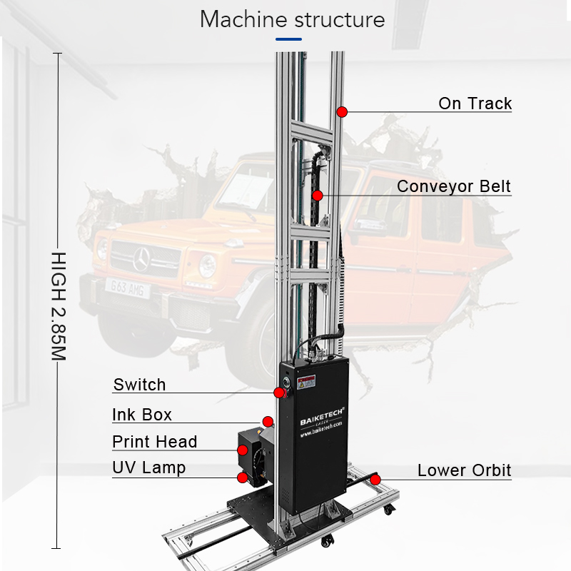 TH-UP200TX【FOB】Industrial UV Wall Printer High Precision Vertical Inkjet for 3D Mural and Commercial Decoration