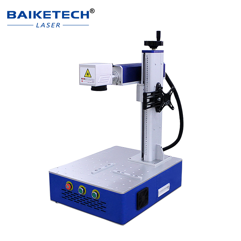 TH-450【FOB】Desktop Air Cooled Fiber Laser Marking Machine 20W 30W 50W Mini Metal Laser Engraver For Small Workshop Logo Marking