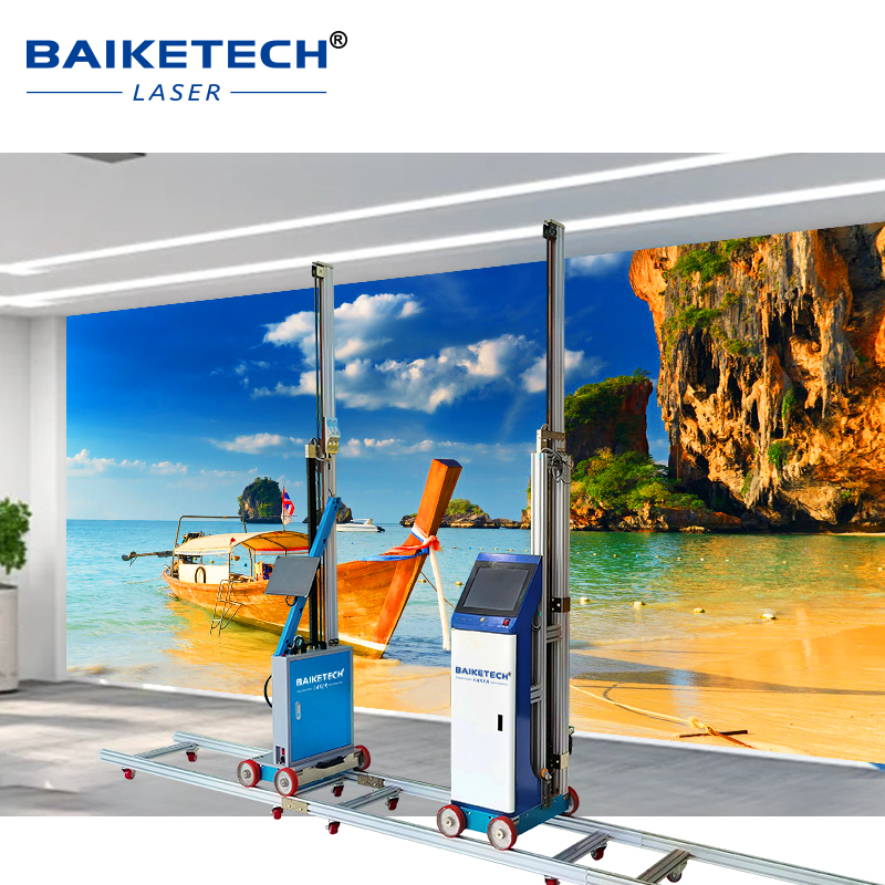 TH-GW16【FOB】Water-based Ink High Resolution Wall Printing Machine on Walls Windows Boards Doors