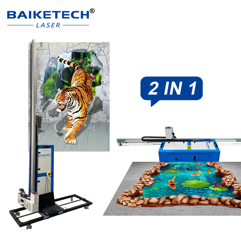 TH-GP1600X【FOB】3D UV Floor and Wall All in One Printing Machine to Print on Both Wall and Floor 2 in 1 Printer