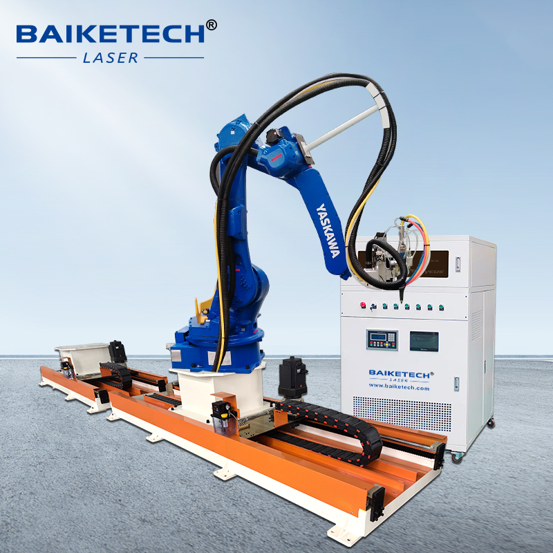 TH-RC1500DP【FOB】3D Robot Fiber Laser Cutting Machine with Ground Rail for Large Workpieces