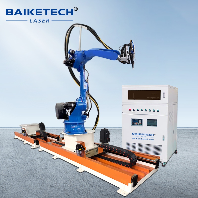 TH-RC1500DS【FOB】Industrial 3D Robotic Fiber Laser Cutter with Ground Rail System for High Precision Cutting