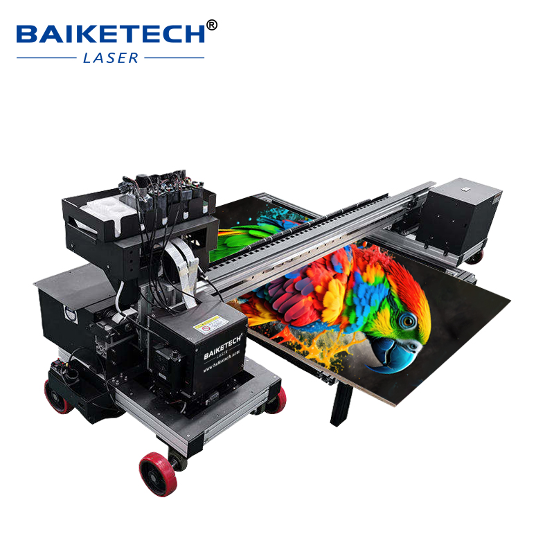 TH-D1400WX-4Plus【FOB】Portable 3D Floor Wall UV Printer Piezo Printhead UV LED Instant Curing Machine For Parking Lot Wood Acrylic Metal Printing
