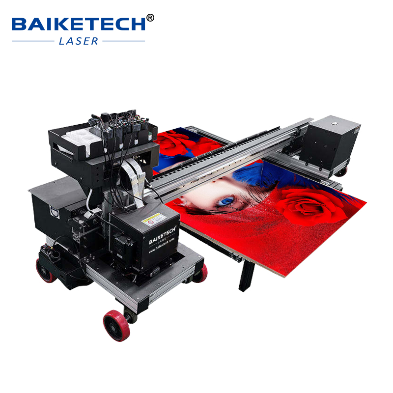 TH-D1600WX-6Plus【FOB】Track Type 6m UV Ground Printing Machine High Resolution Piezo Head Waterproof Outdoor Floor Painter