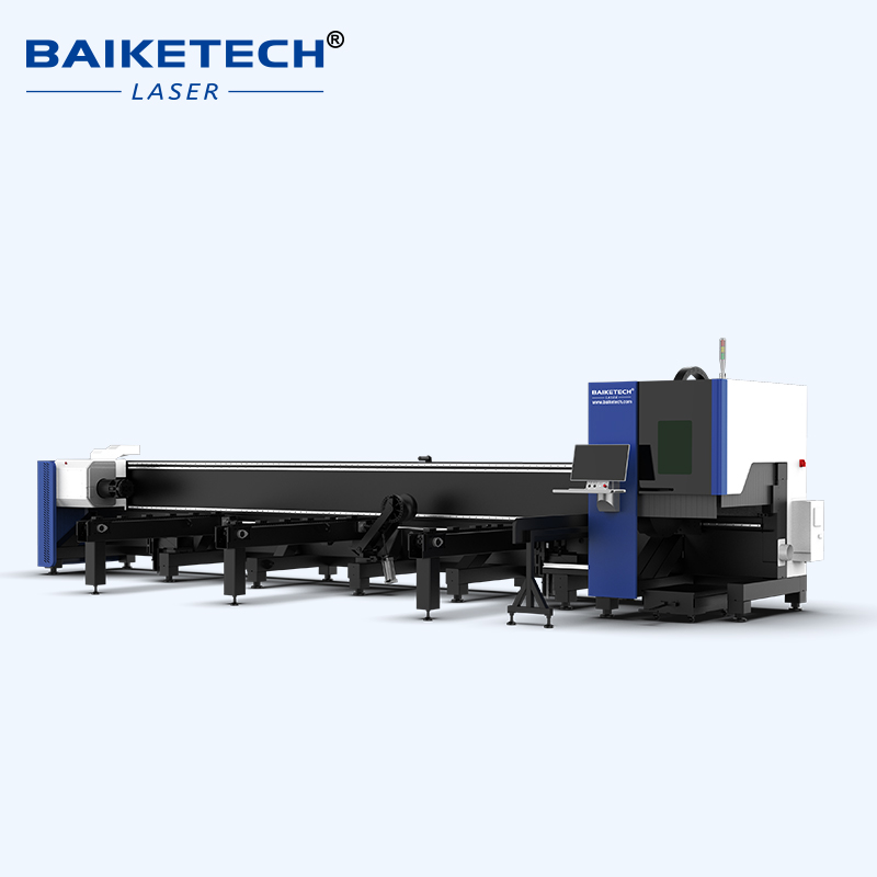 TH-K6012-1500W【FOB】1500W Fiber Laser Pipe Cutter Side Hung Three Chuck Zero Tail Tube Cutting Machine for Round Square Special Shaped Metal Pipe