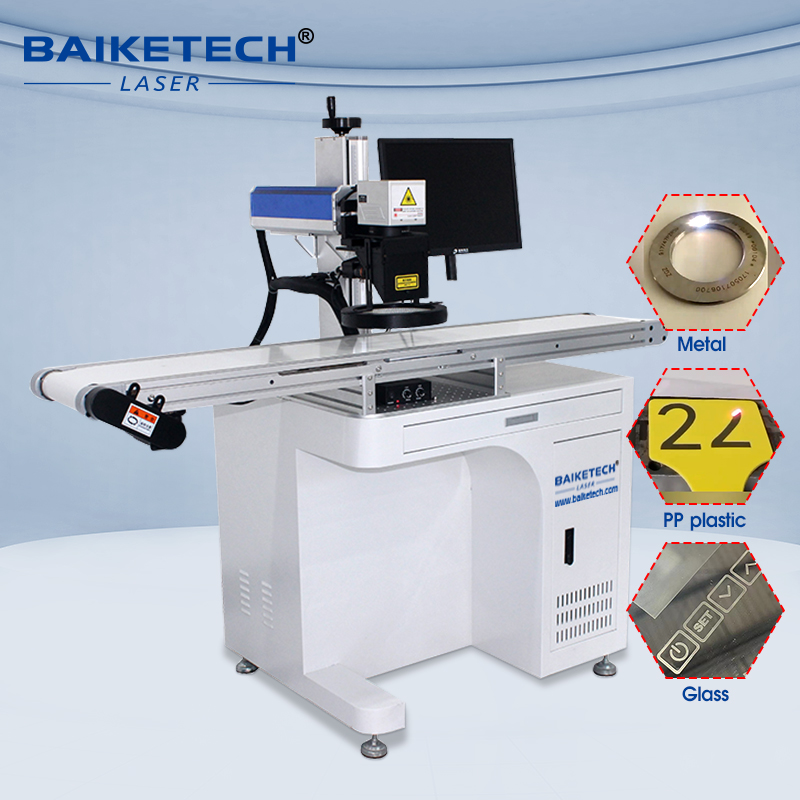 TH-400Plus-Ⅲ【FOB】Automatic Assembly Line Visual Positioning Fiber Laser Marking Machine Unmanned Conveyor Laser Engraving Equipment For Mass Batch Production