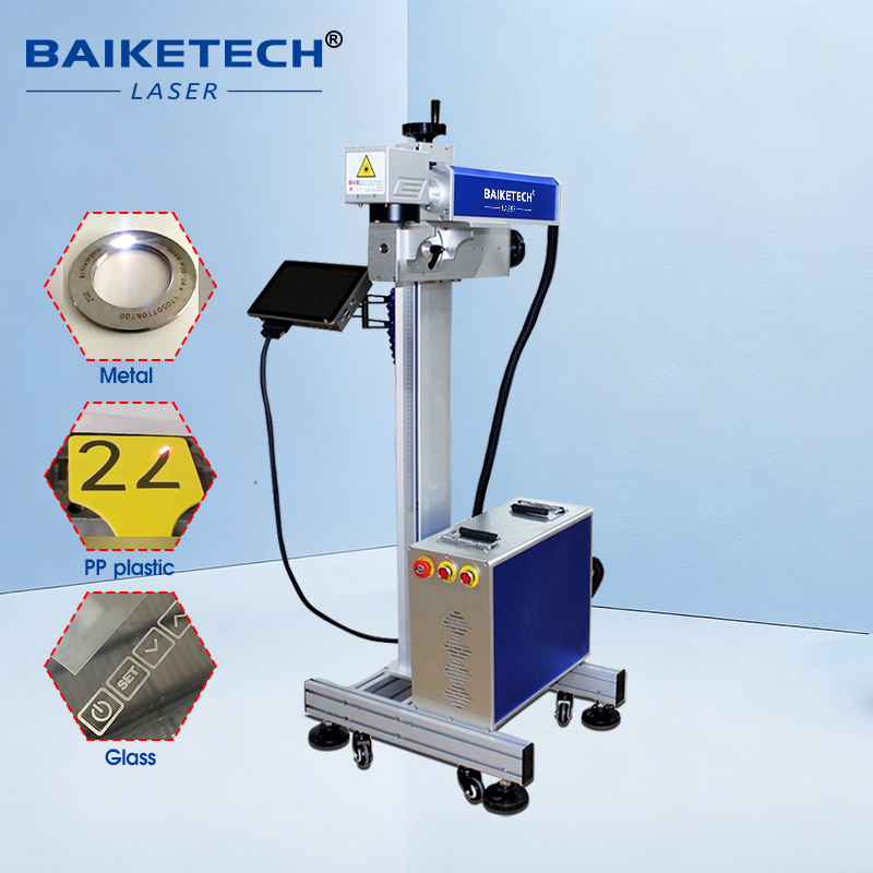 TH-600【FOB】Online Flying Fiber Laser Marking Machine Dynamic Synchronous Conveyor Laser Engraving Equipment For Automated Assembly Line Mass Production